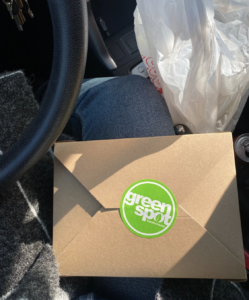 Greenspot box in car