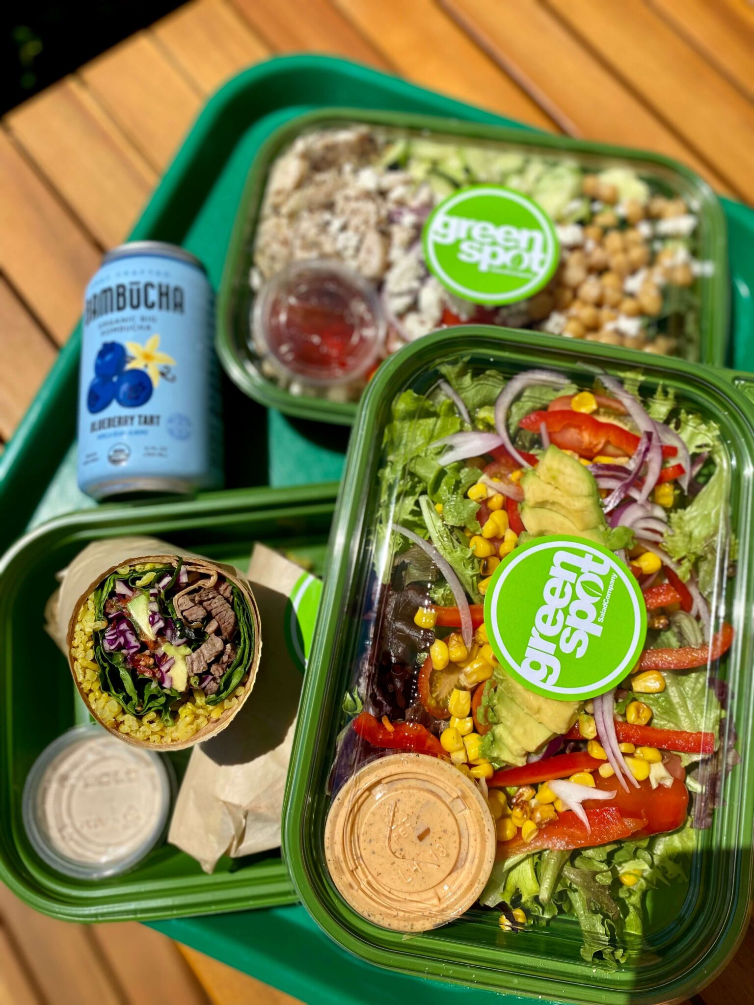 Vegan and vegetarian catering rainbow - Green Spot Salad Company